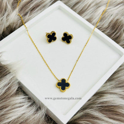 Clover Combo ( Necklace + Earrings )