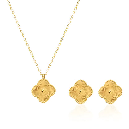 Clover Combo ( Necklace + Earrings )