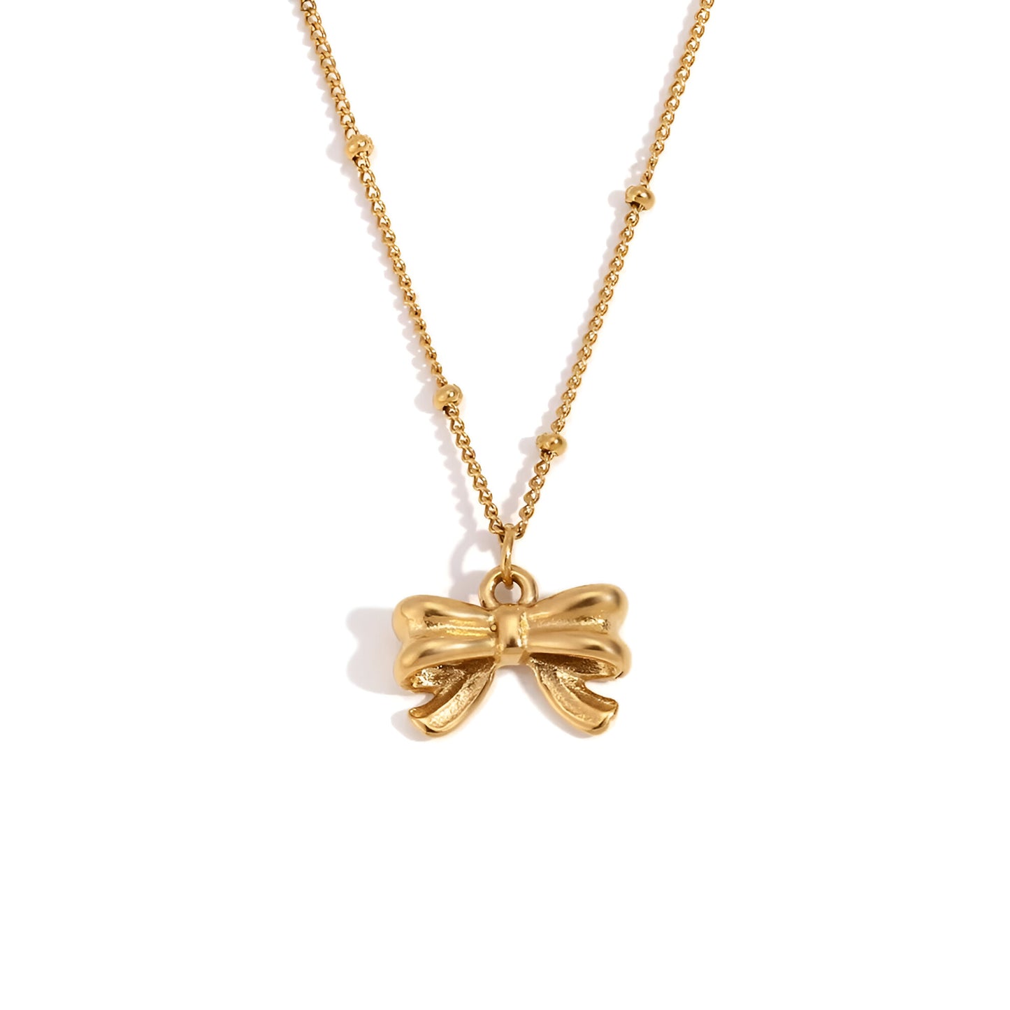 Golden Bow Necklace