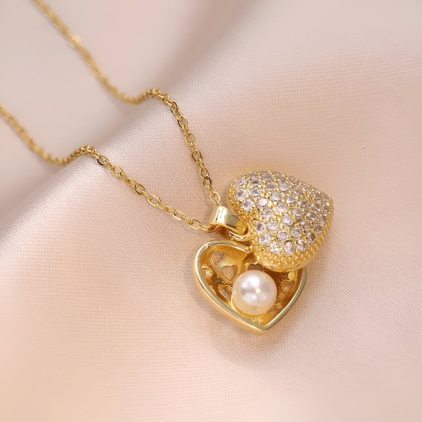 Pearl Heart Necklace