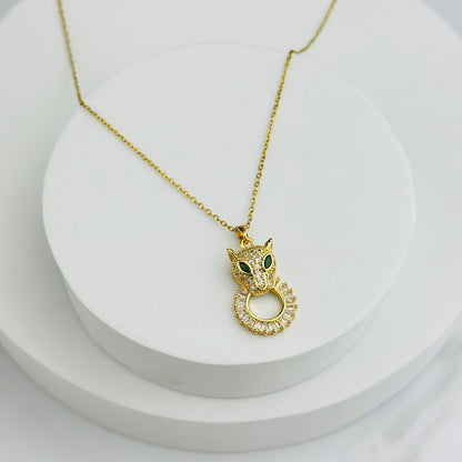 Gold Panther Necklace