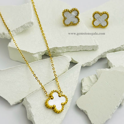 Clover Combo ( Necklace + Earrings )