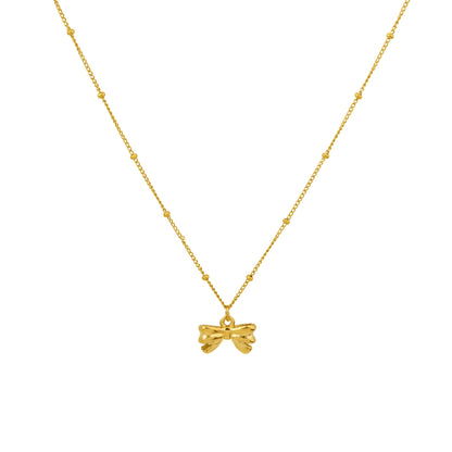 Golden Bow Necklace