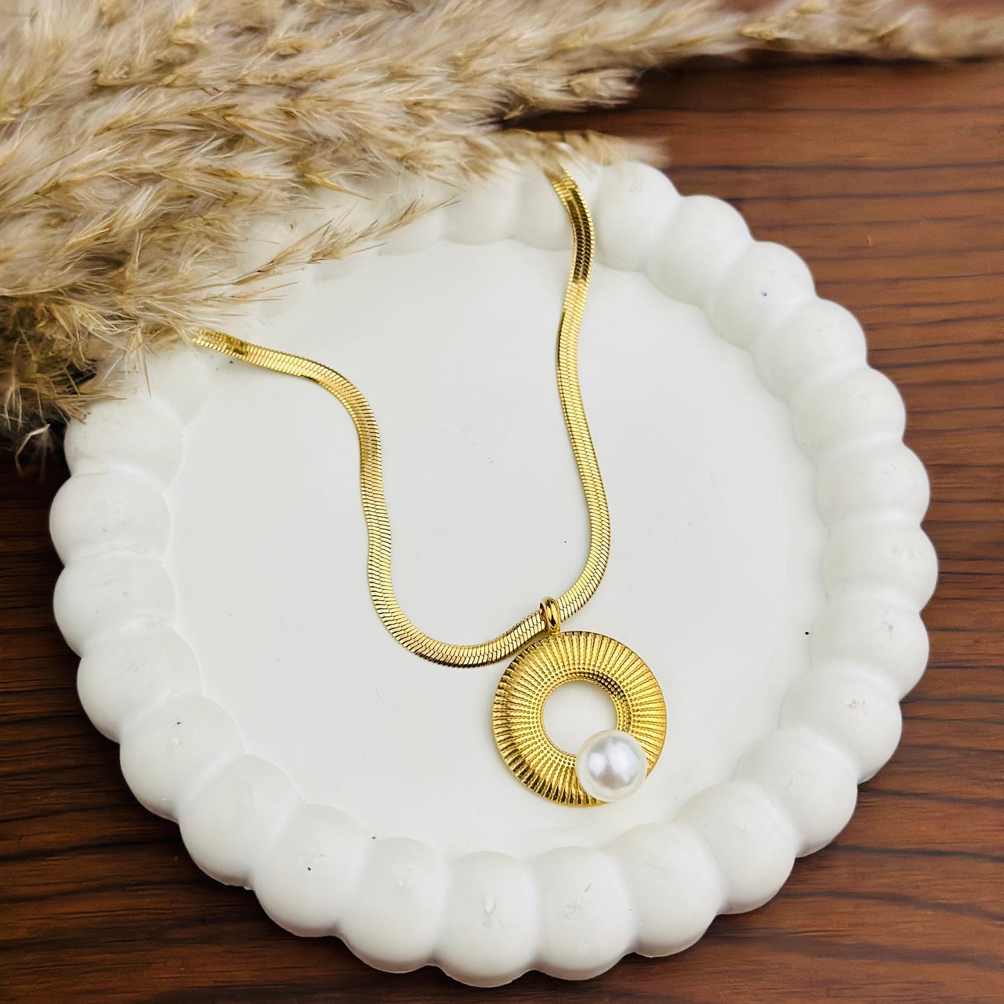 Boho Pearl Necklace