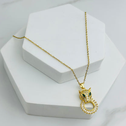 Gold Panther Necklace