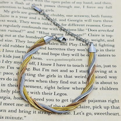 Snake Bracelet Triple Layer