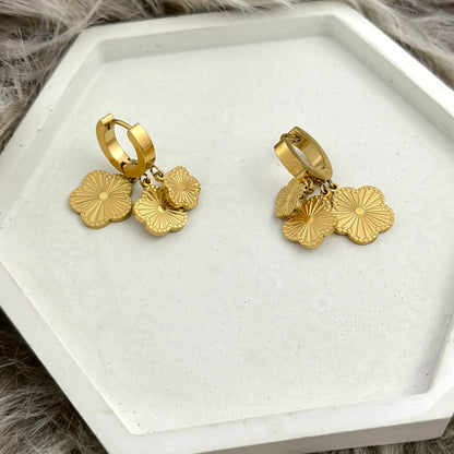 Trio-Clover earrings