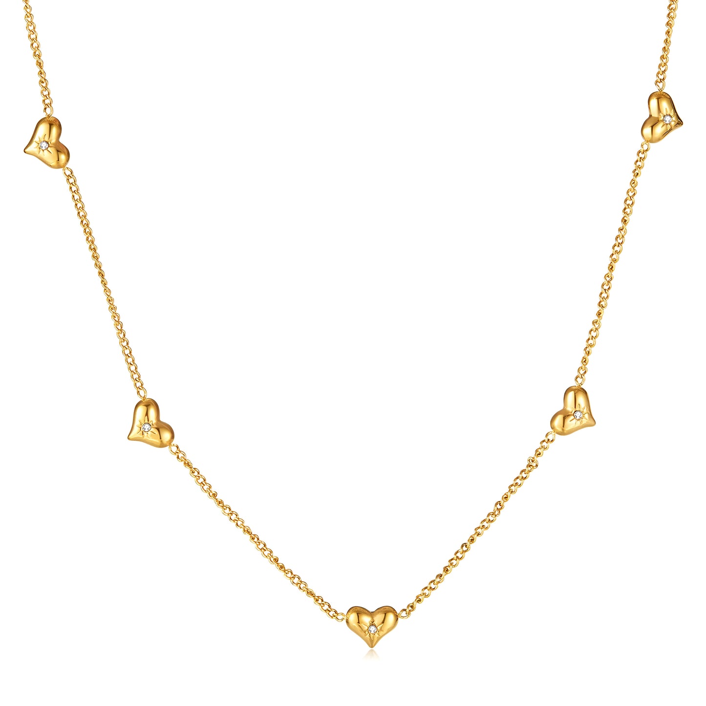 Meher Multi-Heart Necklace